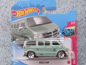 Hot Wheels 2021 #050/250 DODGE VAN green @B New Casting 2021 - Picture 1 of 2