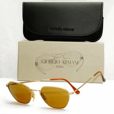 Auténticas gafas de sol Giorgio Armani 1997 vintage metal dorado para hombre mujer 619 703 Foto 1 de 4