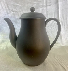 Vintage Wedgwood Black Basalt Coffee Pot - Picture 1 of 10