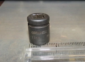 VERY NICE, 13mm Cornwell Impact Socket, PM-2213, 3/8” Drive, 6-POINT, USA MADE - Picture 1 of 12