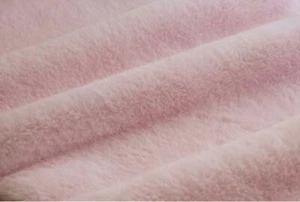 Minky Pink RABBIT heavy soft fabric / 58" Wide / Sold by the Yard - Picture 1 of 1