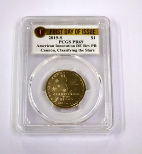 American Innovation 2019-S $1 primer día de emisión graduación profesional Pr 69 - Imagen 1 de 3