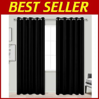 Extra Wide Blackout Curtains 72" for Sliding Glass Doors - Image 1 of 4