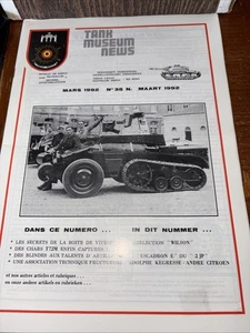 1992 Brussels Tank Museum News French Armor Tank Magazine: T72M Escadron E 2 JP - Imagen 1 de 9