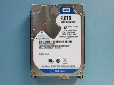 WD Western Digital WD20NMVW-11EDZS6 Hard Drive 2TB 2.5" HDD USB 2016 Thai WXL1E - Image 1 of 4