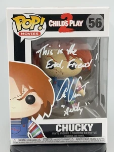 Alex Vincent Firmado Chucky Funko Pop 56 Cita Juego de Niños Certificado de Autenticidad Bloody Chucky - Imagen 1 de 8