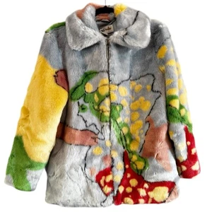 Stella McCartney X Beatles Kids Lucy In The Sky Faux Fur Coat Size 12 Years NEW - Picture 1 of 11