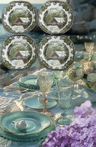 Johnson Brothers Friendly Village ENGLAND set di 4 insalatiere per zuppa cereali NUOVE - Foto 1 di 2