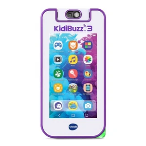 KidiBuzz 3 Purple Electronic Learning Toy Camera Games Messaging For Kids 4-9 - Picture 1 of 11
