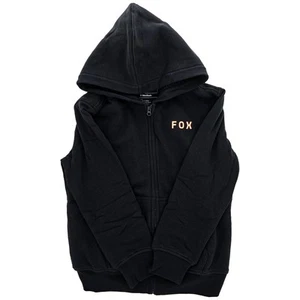Fox Racing Youth Magnetic Sherpa Fleece Zip Up Hoodie Warm Comfortable Black - Picture 1 of 3