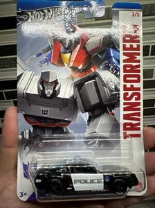 Hot Wheels Transformers Barricade Ford Mustang GT Police New In Pack CHASE - Picture 1 of 5