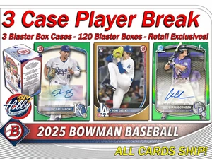 Justin Crawford PHI 2025 BOWMAN BASEBALL 3 CASE (120 Box) Player Break #7 - Picture 1 of 9
