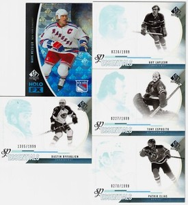 2010-11 SP Authentic  lot of 5 inserts – BV $12  - MESSIER  LAFLEUR  ESPOSITO ++