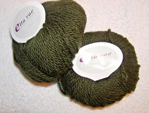 2 SKEINS - Ella Rae - KAMELSOFT - 75% Wolle ~ 25% Kamel. Farbe #109 Wald 176 Yds - Bild 1 von 3