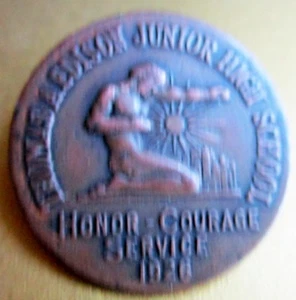 VINTAGE 1926 THOMAS A. EDISON HIGH SCHOOL SERVICE BADGE - Picture 1 of 4