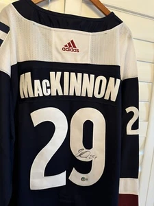 Nathan MacKinnon Signed Colorado Avalanche Alternate Jersey Beckett BAS COA - Picture 1 of 4