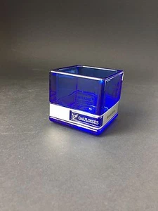 GAULOISES Tabak Windlicht 8x8cm Glas Metall Zigarre Zigaretten - Picture 1 of 5