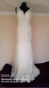 Art Couture Wedding Dress: Ex-stock New + Tags Size 10/Ivory - Picture 1 of 23