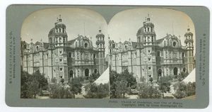D0461~ MÉXICO – c.1906 Iglesia de Guadalupe Stereoview – Stereo Travel Co - Imagen 1 de 2