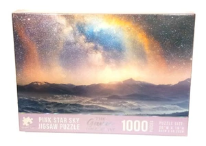 The Game Collective Pink Star Sky 1000 Piece Jigsaw Puzzle 26" x 19" New in Box - Picture 1 of 1