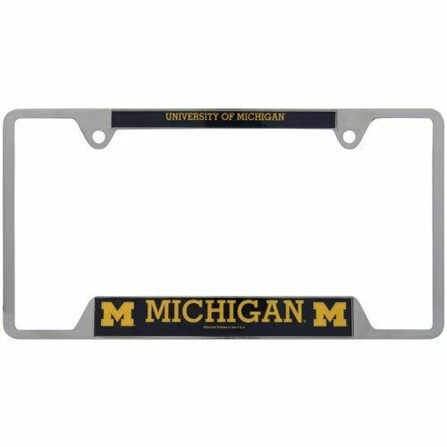 Michigan Wolverines Chrome Plated License Plate Frame - Image 1 of 1