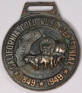 1849 - 1949 California Gold Rush Centennial Bronze Medal - Bild 1 von 2
