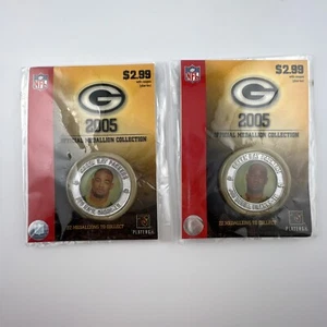 Green Bay Packers 2005 Official NFL Medallion 59 NA’IL Diggs And 88 Bubba Franks - Picture 1 of 12