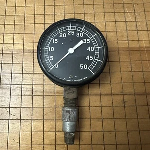Vintage MMG&E Gauge 15177 0-50 Lacrosse Wisconsin (Untested) Brass 2.75” Approx - Picture 1 of 10