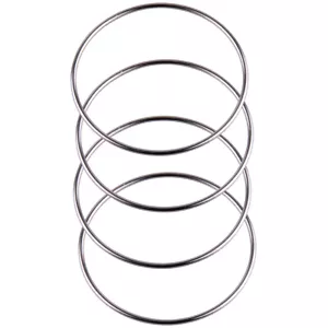 4 Magie Chinesisch Anschließen Verknüpfen Ring magnetisch Sperren Trick og - Bild 1 von 2