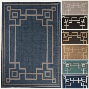 Oriental, Bordered Indoor Outdoor Hallways Area Rug - 1367 - Picture 1 of 51