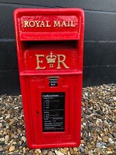 Royal Mail Post box 1980s ER cast iron Front GPO Post Box Machan Foundry RED