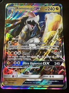 Pokémon TCG Kommo-o GX Sonne & Mond: Guardians Rising 100/145 Holo Ultra Rare - Bild 1 von 12