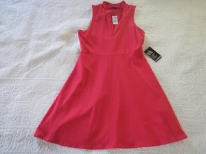 Express Womens Dress Size M Red Front Keyhole Cut Out A-Line Skater - Picture 1 of 6