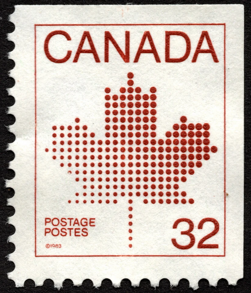 Canada Stamp Scott # 946 Used F-VF Very Light Cancel - 32 Cents Maple Leaf Issue - Image 1 of 1