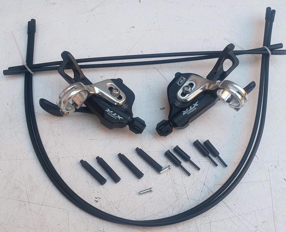 Shimano XTR M980 2/3 x 10s Shifter Set. SL-M980 + Cable Kit *SERVICED* ExCon  - Image 1 of 4