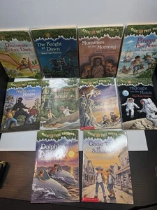 Set of 10 The Magic Tree House Series Chapter Books Paperback 1-10 Pope Osborne - Picture 1 of 9