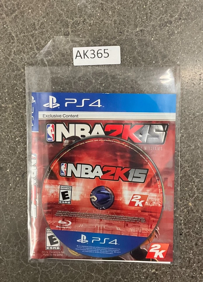 Videojuego NBA 2K15 (Sony PlayStation 4, 2014) sin estuche #AK365 Foto 1 de 1