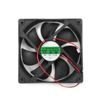 For POWERYEAR PY-1225H12S 12V 2pin 0.35A 12025 12CM 120*120*25mm Cooling Fan - Image 1 of 4