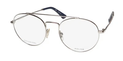 NEW POLICE VPL728 HIGHWAY 8 GLASSES METAL & PLASTIC FULL-RIM 0579 OVAL ITALY - Image 1 of 4