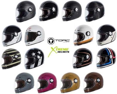 Torc Newport T1 Retro Helmet Vintage Style Fiberglass DOT Approved XS-2XL - Image 1 of 4