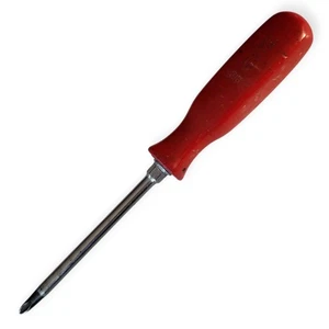 Destornillador Snap On #2 Phillips Head Pozidriv rojo mango duro SSDZ42 hecho en EE. UU. - Imagen 1 de 7