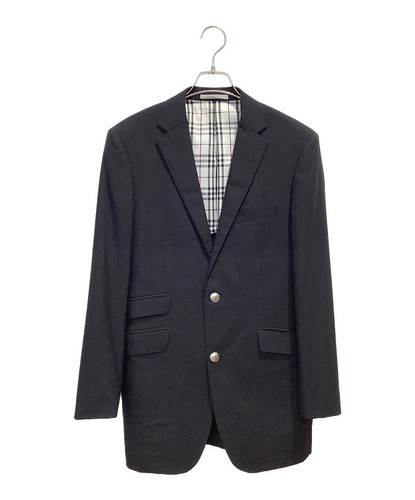 BURBERRY BLACK LABEL Giacca sartoriale con bottoni argento nero taglia: M