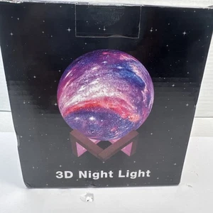 Moon Lamp Galaxy Lamp 5.9 inch 16 Colors LED 3D Star Moon Light NEW - Picture 1 of 7
