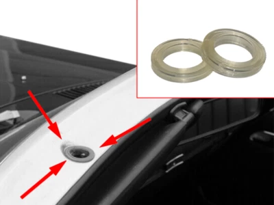 AMS AUTO GMBH 2x Gummiring Unterlage Verschluss Verdeck Zapfen Scheibenrahmen Mercedes R107 SL