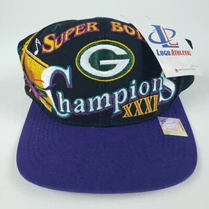 Vintage NFL Green Bay Packers Logo Athletic Super Bowl XXXI Champion Snapback Mütze!! - Bild 1 von 8