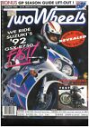 TWO WHEELS motorcycle magazine March 1992 BIKE OF THE YEAR BMW R100GS Ducati 900