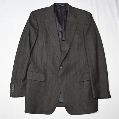 Blazer Chaqueta Deportiva Abrigo De Colección Austin Reed Marrón Espiga Años 90 40R Lana Virgen Foto 1 de 4