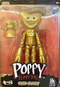 POPPY Playtime Gold Huggy Wuggy 5" Posable Action Figure Series 2 (2023) - New! - Picture 1 of 3