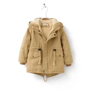 New Winter Children Down Parkas 2-9Y Boys Girls Warm Blue Hooded Coats for Girls - Picture 1 of 22