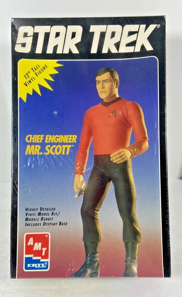 Star Trek - AMT ERTL - Chief Engineer Mr. Scott 12" Tall Vinyl Figure Sealed - Image 1 of 1